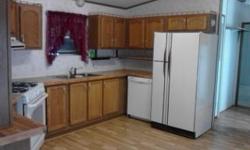 16 x 80 3 Bedrooms and 2 Full Bathrooms. Also has big Add On , with storage room behind it. Comes with all kitchen appliance, all curtains and Blinds. has 6 inch walls, built for the cold in Minnesota! New Hot water heather and stove only one year old. In
