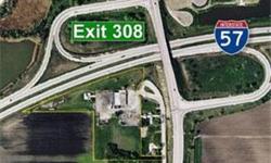 All frontage on I-57 at exit 308 at Route 45/52.
Bedrooms: 0
Full Bathrooms: 0
Half Bathrooms: 0
Lot Size: 0 acres
Type: Land
County: Kankakee
Year Built: 0
Status: Active
Subdivision: --
Area: --
Utilities: Electric to Site, Gas to Site, Sanitary Sewer