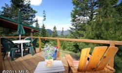 Impeccably maintained turn key retreat offing smiply majestic views of Nason Ridge. Four+ secluded arces, a fully furnished 2 bed 1 bath log sided manufactured home, a covered porch & inviting sun deck, a detached heated garage, amply sized bunk house