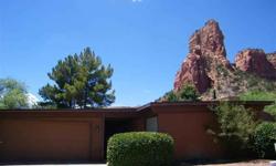 LOOKING FOR A NICE VIEW HOME? This is it! Living area has nicely vaulted ceilings, beautiful fireplace and attached AZ room could be ducted and added to the square footage. Galley kitchen opens to sweet breakfast nook with windows opening to huge Red Rock