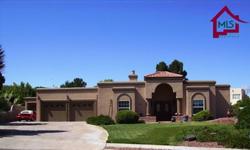 Tired of being surrounded by tan rocks? This yard is breathtaking. Lush, mature landscaping with a beautiful pool on almost 1/2 acre in the middle of High Range, one of the most convenient neighborhood in Las Cruces. Huge great room, huge master bedrm.