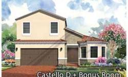 This new, 4 bedroom,4 bath plus bonus room, Castello model offers all of Centerline Homes' included new home features you would expect such as impact-resistant windows and doors, maple kitchen cabinetry with 42" upper cabinets and crown molding detail,