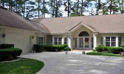 Rose Hill Plantation near Hilton Head Island but with mainland prices. 23 Greenwood Court offers fullsized homesite at the end of a cul de sac with a lagoon /golf view - 9th green of the North 9. Bright open split BR plan with 3 BR, 2 BA, formal LR & DR,