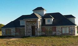 Equestrian Friendly! Beautiful 4 BR, 3.1 BA custom home situated on approx 4.45 acres (2 lots) in the Trails of Blue Ridge - just 30 min from McKinney. This custom design features an open flr plan w-large tower element that allows natural light to