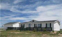Bedrooms: 3
Full Bathrooms: 2
Half Bathrooms: 0
Living Area: 1,372
Lot Size: 40 acres
Type: Single Family Home
County: El Paso
Year Built: 2002
Status: Active
Subdivision: --
Area: --
Taxes: Tax Year: 2010, Taxes: 240.91
Construction: Status: Existing