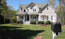 Amazing 5 bedroom, 4 1/2 bath maintenance free home located in Chesterfield County! This home, with hardwood floors throughout first floor, has large eat-in kitchen w/granite countertops and upgraded appliances, family room with marble fireplace, formal