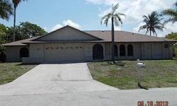 Large Living and Family Room. Vaulted Ceilings, Two Sided Fireplace, Arched Entries, Fenced Area, Multi Sliders to the Screened Lanai and Pool Area and More! Split Bedroom Floor Plan. All Bedrooms have Walk In Size Closets. One Full Bath is set up as Pool