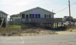 BEAUTIFUL TONGUE AND GROOVE WOOD IN THIS CLASSIC BEACH BOX RIGHT ACROSS THE STREET FROM THE OCEAN,. LARGE DECK ON THE FRONT AND DOWN SIDE OF COTTAGE. NICE SCREEN PORCH WITH OCEAN VIEWS. NEW HEAT AND AIR. GREAT WAY TO GET YOUR FOOT IN THE DOOR WITH A