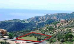 Of west malibu from this 1.06 acre lot. Completely graded dead flat building pad at the intersection of bilberry and swenson . Listing originally posted at http