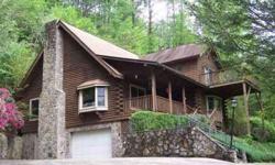 Overlooks Rushing Creek! Situated on 10 acresM/L with rushing creek flowing thru parcel. Land is sloping to steep, mostly wooded. Home consists of open living room w/stone wood burning fireplace, dining/kitchen, master bedroom w/bath. Upstairs is family