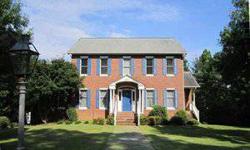 Stately custom built all brick home, 5 bedrooms, 3.5 baths, formal living and dining; kitchen/breakfast area updated wtih granite countertops & appliances including drink cooler; den with fireplace and french doors to sunroom; master bedroom on main level