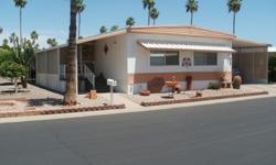 NO AGENTS!$34,999 / 2br - 2 bath 1200ftÂ² - 24x56-nice manufactured home ( in mesa.az USA)Family is selling because they are building a home on family property west of Phoenix--Gated 55plus, 5 star resort community offers a 24x56 spacious double wide home