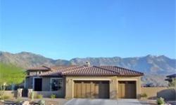 Gorgeous Great Room Sabino Plan in the Preserve at SaddleBrooke. Expansive Mountain Views from Inside & Outside!! This home shows like a model featuring cherry cabinets w/crown molding, granite counters w/ center island, SS GE Monogram appliances, high