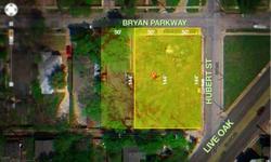 MF2 zoned land awaits your next multifamily project. This listing consists of two 50' x 144' lots (5814 Bryan Pkwy & 5820 Bryan Pkwy) for a combined 100'x 144' blueprint. Corner lot provides more flexibililty and potentially more density.Adjacent