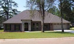 Newly constructed house that backs up to a lake with fountain in Lost Lakes Subdivision. This 4 bedroom, 2 1/2 bath home has 2,549 heated square feet with extra large back porch than can be an outdoor kitchen. The yard is completely sodded with sprinkler