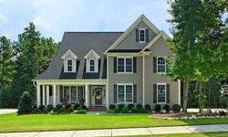 DAZZLING 5 BDR/3.5 BA & Bonus with 3010sf on gorgeous wooded lot! Featuring fabulous wrap front porch; Formal Dining w/trey ceiling; Family Room has Fireplace, Built-in & coiffered ceiling; Upscale Kitchen w/granite & tile backsplash; marvelous Master