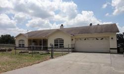 20 ACRE RANCH 3/2 POOL HOME WITH A QUALITY BUILT 136' X 36' 12 STALL BARN WITH 12' PAVED CENTER ISLE, TACK ROOM, KITCHEN, OFFICE WITH A/C, FEED ROOM, TWO WASH AREAS, PLENTY OF STORAGE & SHADED WITH GORGEOUS MAJESTIC OAKS. 10 ACRES OF PASTURES. PROPERTY IS