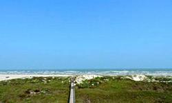 Heavenly spot to build your dream home....the gulf is your back yard...on the beach with low dunes...view this beautiful part of prestigious mustang island all day long...gulf waters resort provides a swimming pool, new beach walkover, clubhouse and on