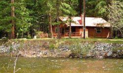 Incredible river views from this recreational cabin on the Chewuch River. Cabin is on a beautiful bend in the river and sits on 6.54 acres with over 600 feet of riverfront. 2 bd, 1 bath with open living area, vaulted ceilings and large deck for enjoying