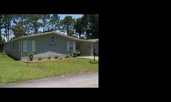 Charming, gated Bulow Plantation South communty offers this well maintaned 1991 Jacobenson manufactured home. 3 bedrooms, 2 baths, 2 screened in rooms, car port and golf cart garage. Enjoy kyacking or boating from your private dock on the canal. Many