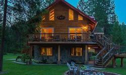 Exceptional only begins to describe this custom log home along the banks of the beautiful Kettle River. Just over 5 acres of primary river frontage, tall trees, exceptional views and privacy. The home has so many upgrades and custom features that they are