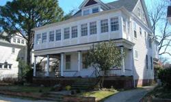 Hdwd flrs,updated kitchen, large mstr suite,living room,formal dining room & parlor,3 full baths, wrap-around porch,2nd flr enclosed porch,3rd flr BR/media room,perfect home for large families and/or entertaining.Listing originally posted at http