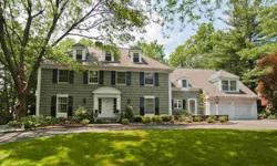 Classic Center Hall Colonial Ideally Located on .8522 acre of totally level property on one of the most beautifull streets in the Heart of Old Short Hills walking distance to Highly Rated ElementarySchool, Shirt Hills Train Stat, 16 Aacre Arboretum &