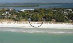 Unspoiled natural beach front. One of the most special properties on the west coast of Florida. Approximately 1.4 acres and 110 feet of white sandy beach. This is an opportunity to create your own dream. Existing four income producing cottages also allows