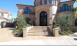 NEWLY CONSTRUCTED MEDITERRANEAN STYLE RESIDENCE IN EXCLUSIVE GUARD GATED COMMUNITY OF 'RITZ COVE'! OVER 7,200 SQUARE FEET W/ 5 BEDROOMS & 8 BATHS! GRAND ENTRY WITH VAULTED CEILINGS, CUSTOM GLASS/IRON DOOR & ROD IRON STAIR RAIL! EXTENSIVE USE OF MARBLE