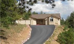 Beautiful and immaculately maintained walkout rancher on almost an acre with Pikes Peak views. This lovely custom home, 4 bd 3 bth 2 Car 2624 FINISHED sq.ft built in 2004, has a Greatroom open floor plan, main level master, vaulted ceilings, beautiful