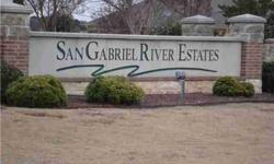 Fabulous lot in San Gabriel River Estates. Short, short drive with beautiful scenery from Hutto or Georgetown!! Ready for your dream home to yr constructed a access controlled community. one Horse allowed. Come build your dream home!
Listing originally