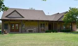 10+! Beautiful five fenced acres-open living w/ stone fireplace-kitchen
