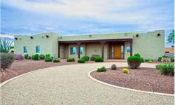 Desert Hills Custom Territorial 4 Bedroom Horse Property Home For Sale. This Desert Hills custom territorial 4 bedroom horse property home for sale is situated in a prime location with paved roads, Creek water, and is fully fenced.Listing originally