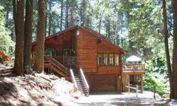 Tahoe Style, Great Room, Open Floor Plan; Vaulted Wood Ceilings in Living Room and Office. Picturesque views from Bay Windows and off main deck. Nice kitchen with breakfast bar & window lookout. Master is up split level with private balcony. Downstairs