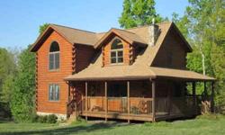 Beautiful 3 bed/2.1 bath Log Home sitting on 14.01 Acres. Surrounded by mountains, wildlife and woods. Many trails large enough for a gator. Lower office can be used as the 4th bedroom. Wrap around porch, 2 fireplaces, generator & all appliances convey.