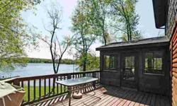 Pine Lake Home with Acreage! Waterfront Custom built home on 3.5 acres private wooded lot with 67 feet of prime Pine Lake frontage. Over 1200 feet of wrap around deck space overlooking Pine Lake. Enjoy the view of the lake from the wrap around deck, the