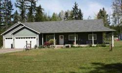 Large "Built to Last" custom rambler 3 Bedroom + den/office with 2 Full Baths and a 3 car attached garage on 9.7 acres. There is a great kitchen with granite counter tops, hickory cabinets, and stainless steel appliances. Awesome wood stove for those cold