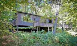 Truly enchanting home, at one with nature... 28 Acres. Frank Lloyd Wright style home with a Japanese Flair sure to impress. Finely appointed home with vaulted ceilings, custom cabinets, cedar interior throughout with walls of glass in most rooms. This