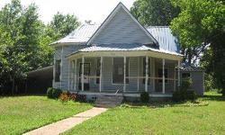 DIAMOND IN THE ROUGH!!! VINTAGE VICTORIAN 2 BR/2BA, ONE STORY HOME WITH A CRAWL SPACE, NATURAL GAS HEAT, CENTRAL AIR, SITTING ON ALMOST 1/2 AC. HOME FEATURES LARGE LIVING RM, DINING RM, KITCHEN, LAUNDRY AREA, BONUS RM, UNFINISHED STORAGE RM, COVERED PORCH