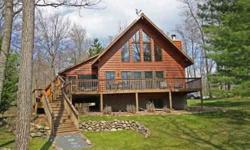 Escape to this full recreation wilderness-like lake to a custom-built 3 BR, 2 BA lake home with quality details. The large parcel is situated in a quiet bay that affords great privacy. For most this naturally landscaped lot has near perfect elevation with