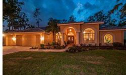 Exquisite Elegance in upscale and gated Aberdeen of East Lake Woodlands! A stunning mediterranean elevation with a graceful pavered entrance leads you to an impressive double door entry at this Marc Macconi Monterey II move in ready pool home! The home si