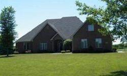 Beautiful Executive Custom Built Home on 3 acres in the Shelby County countryside. Full brick home offering 3 large bedrooms and 3.5 baths, large great room with cathedral ceilings and brick fireplace, family room/recreation room, loft, office, formal