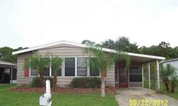 TWO BEDROOM TWO BATH MANUFACTURED HOME IN POPULAR PARK - TWO WALKING CLOSETS AND FLORIDA ROOM. LARGER LIVING ROOM AND BUILT IN CABINET IN DINING AREA. THIS IS A FANNIE MAE HOMEPATH PROERTY. PURCHASE THIS PROPERTY FOR AS LITTLE AS 3% DOWN!! PROPERTY IS