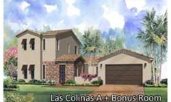This new, 4 bedroom, 4 bath plus bonus room and golf cart garage, Las Colinas II model offers all of Centerline Homes' included new home features you would expect such as impact-resistant windows and doors, maple kitchen cabinetry with 42" upper cabinets