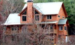 Custom 3BR/3BA home on 13.24 acres with frontage on Brasstown Creek, massive stone wood burning fireplace, country kitchen w/breakfast area, full unfinished walkout basementListing originally posted at http