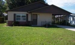 Very Cute 2 bedroom 1 bath home with Family room. Home has open living/dining room with direct access to side carport. Nice 10X6 Sun Room in the front of home that has lots of storage. Exterior of home has walkway leading to great back yard that has a