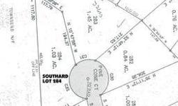 Lot 284 is at the end of Pine Cone Court on the left side of the cul-de-sac. It is an oversize lot at 1.03 acres and has a potentially great building site with long range mountain views.
Lot includes all the amenities of Fairfield Master Association and
