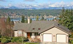 Fly Like An Eagle. Here's Your Opportunity & You Don't Even Need Wings To Soar Above Poulsbo & Liberty Bay + Panoramic Views Of The Olympic Mountains. Located In One Of Poulsbo's Finest Neighborhoods This Custom Home Features An Open Floor Plan That Takes