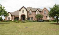 Custom home in Million $ neighborhood with 1.47 landscaped acres with over 90 trees in award winning Prosper ISD. UPDATED kitchen (handscraped wood floors, SS appliances, granite), tile, carpet, new roof, new gutters, M Bath. Open kitchen and family