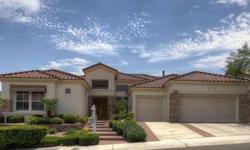 Two bedroom plus Den in the classest Home in this Del Webb community. From the crystal chandeliers, to the full 3 car garage, this is one of the most stunning homes in sun city. Mtn and City Views, Elevated Lot, Fruit Trees, Large master, w/jetted tub,
